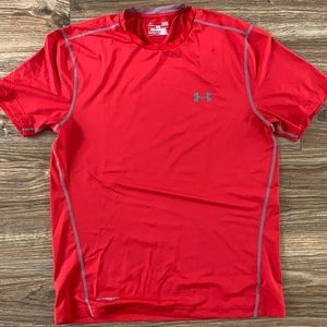 Red UA Fitted Tee